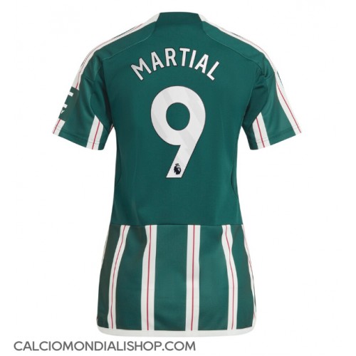Maglie da calcio Manchester United Anthony Martial #9 Seconda Maglia Femminile 2023-24 Manica Corta